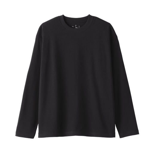 Jersey Crewneck T-Shirt Black MUJI