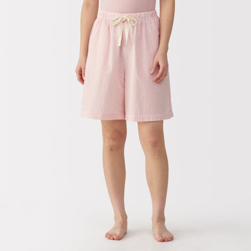 Women's Seersucker Shorts MUJI