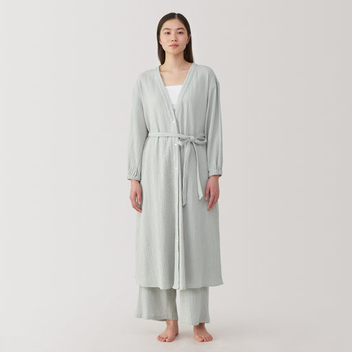 Women's Crepe Gauze Long Cardigan MUJI