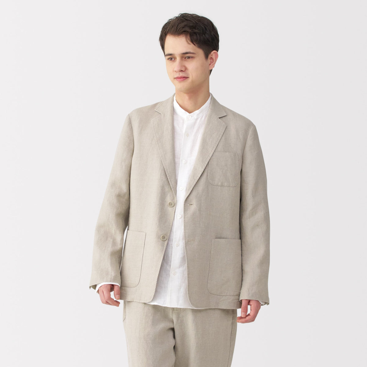 무지 메인즈 와싱 라인 재킷