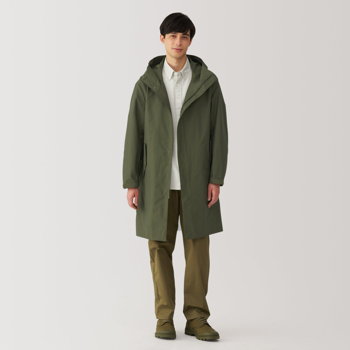 Men's Water Repellent Hooded Coat