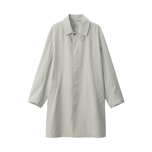 Men's Water Repellent Stand Fall Collar Coat Sand Beige MUJI