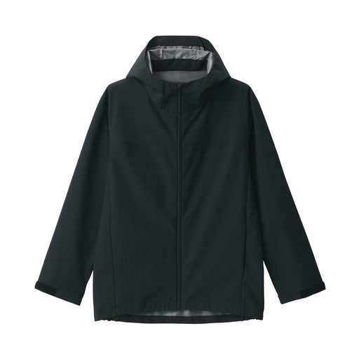 Men's Water Repellent Hooded Jacket Black MUJI