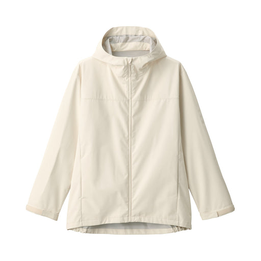 Men's Water Repellent Hooded Jacket Ivory MUJI