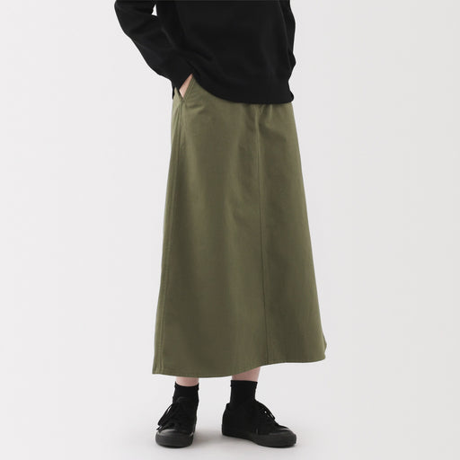 Women's Chino A-Line Skirt MUJI