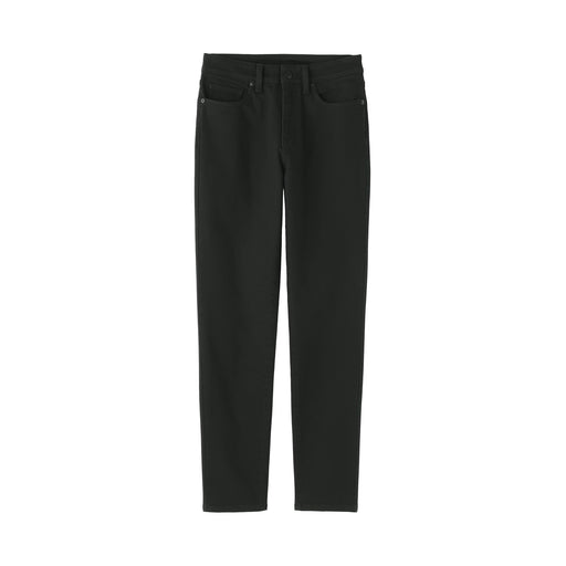 Women's Denim Slim Straight Pants Black MUJI