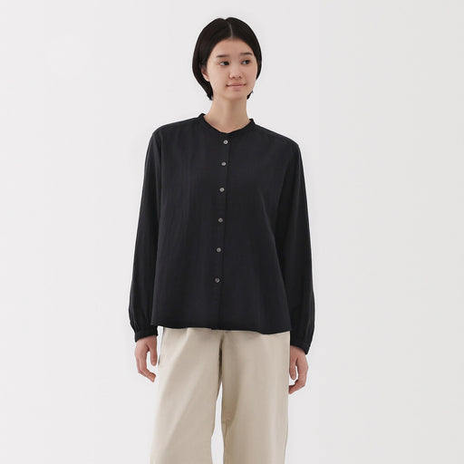 Women's Kapok Blend Double Gauze Blouse MUJI
