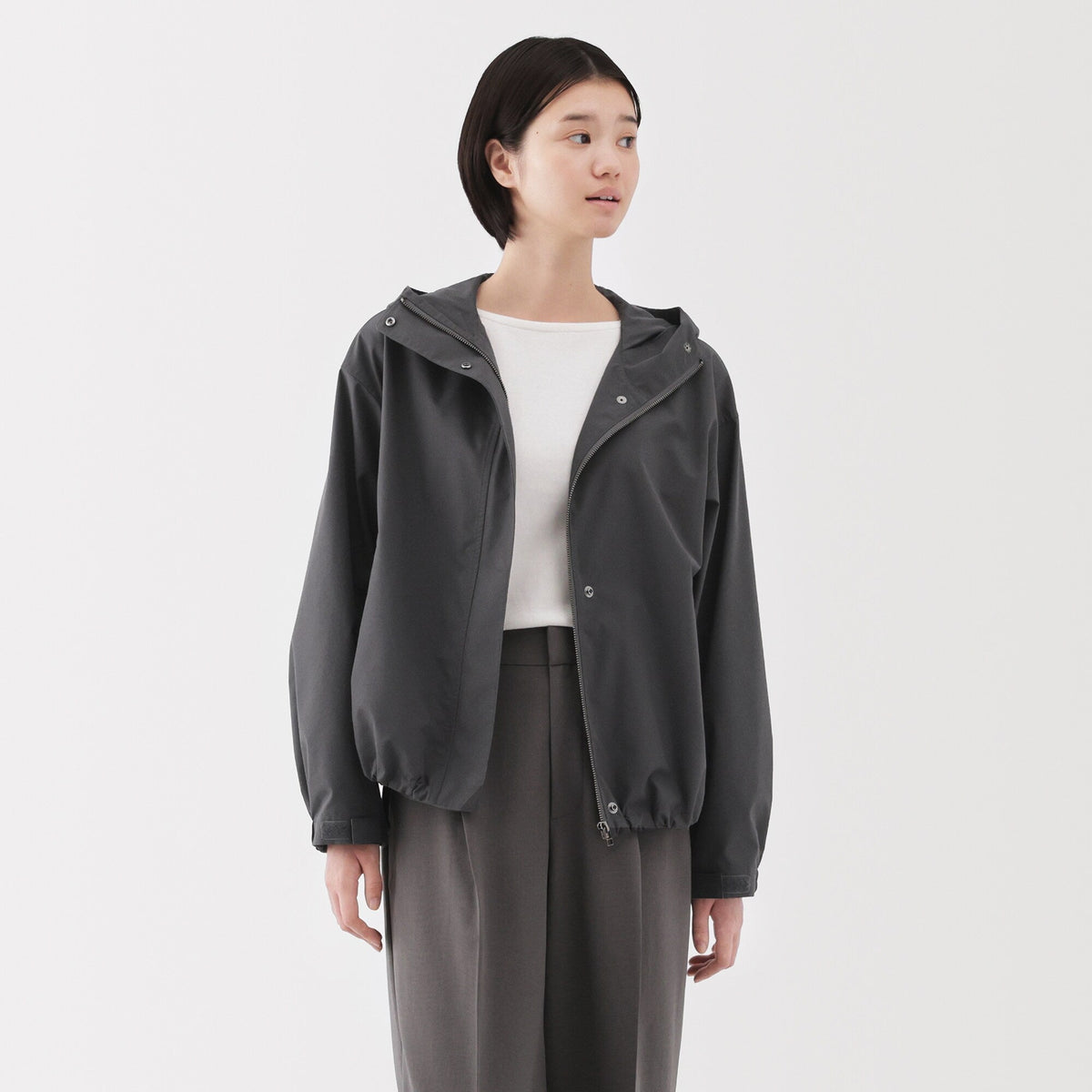 Spring Muji Kucing Women's Water Repellent Hooded Jacket | Spring Outerwear | MUJI USA