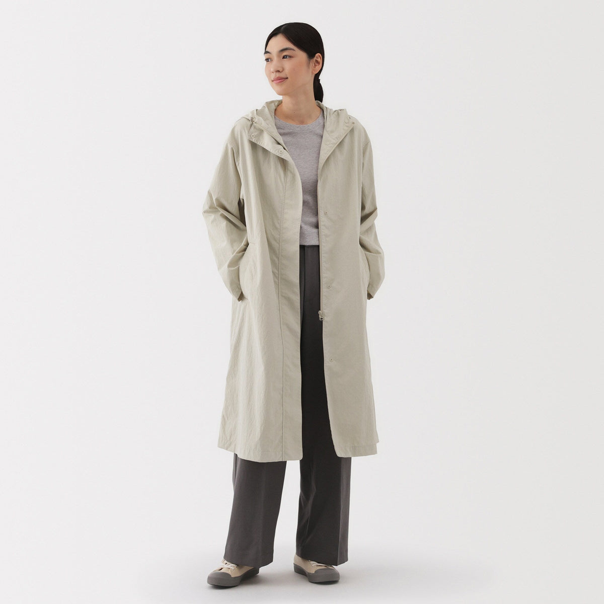Women's Water Repellent Hooded Coat