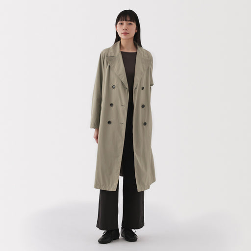 Women's Water Repellent Trench Coat MUJI