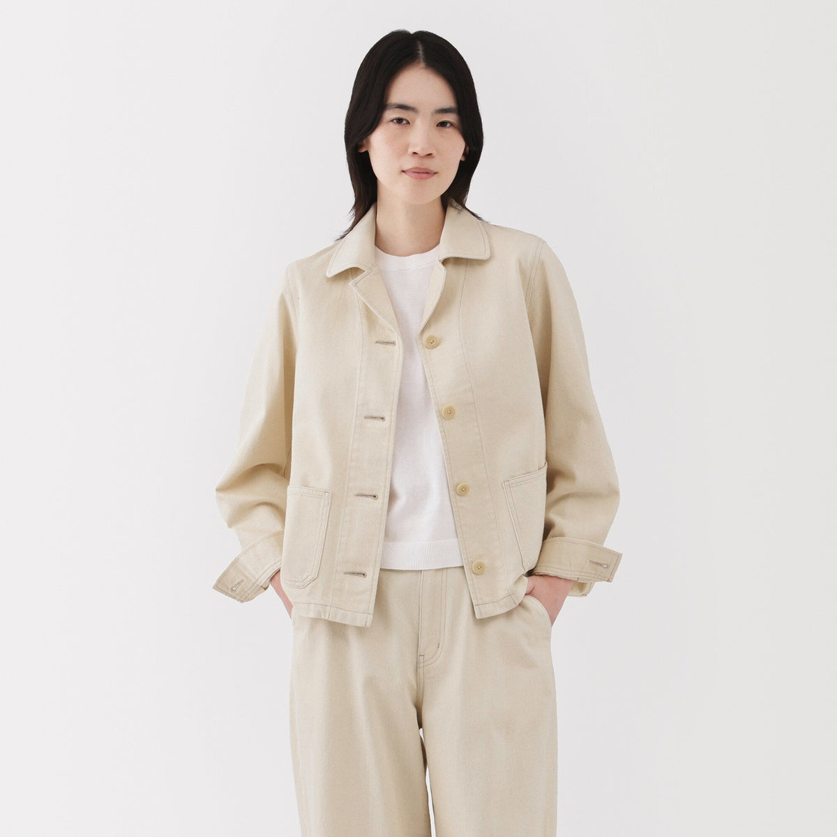 무지 카포크 블랜드 재킷