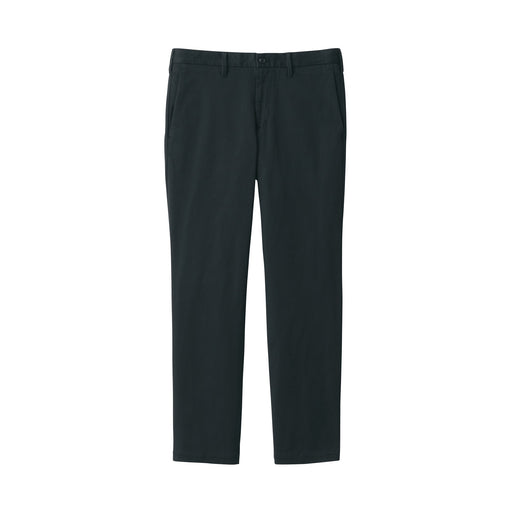 Men's Stretch Chino Slim Pants (L30") Black MUJI