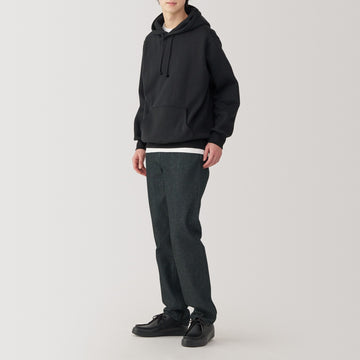 Kapok Blend Straight Denim Trousers MUJI