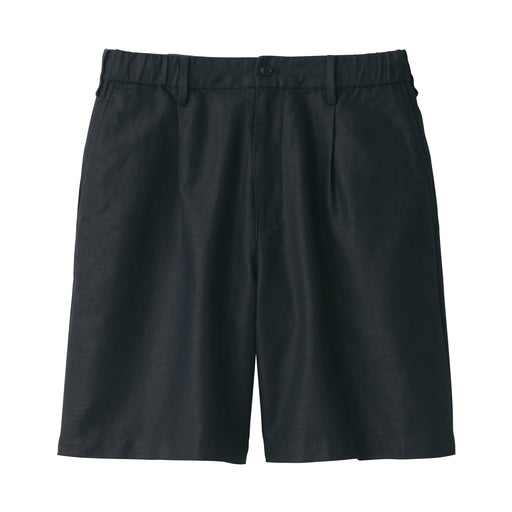 Men's Hemp Blend Twill Shorts Black MUJI