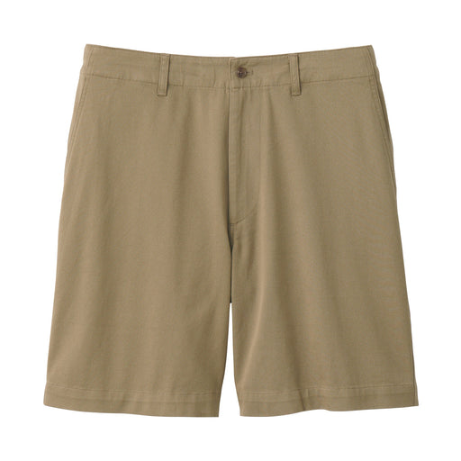 Men's Stretch Chino Shorts Dark Beige MUJI