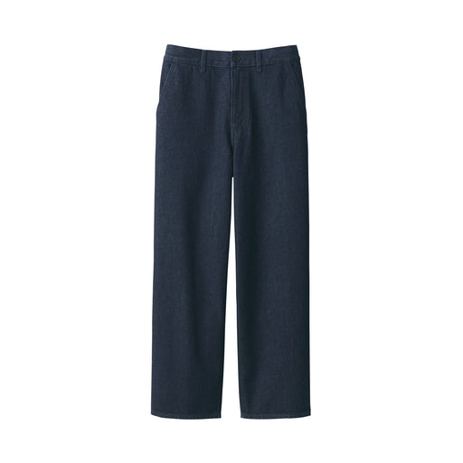 #deleted - Men's Kapok Blend Denim Wide Pants AE0ZH25S Dark Navy MUJI
