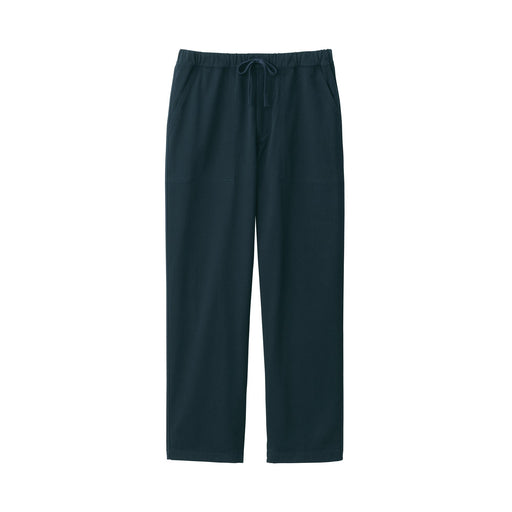 Men's Stretchy Jersey Baker Trousers Dark Navy MUJI