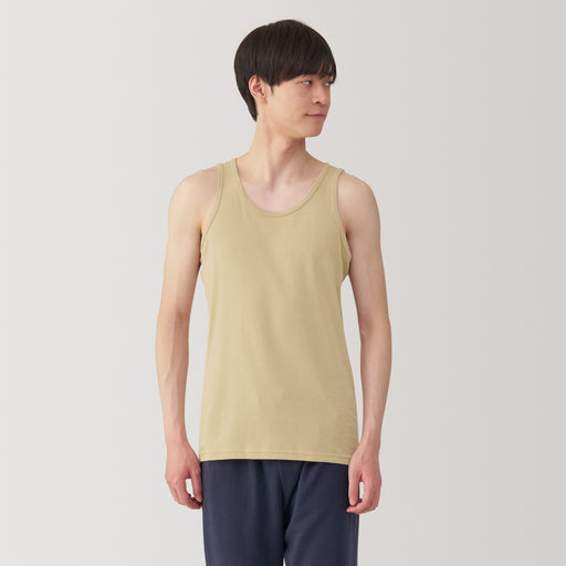 Men's Moisture-Wicking Cotton Tank Top MUJI