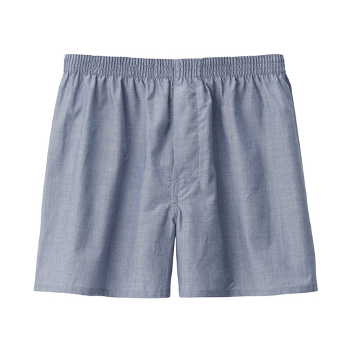 Lyocell Blend Front Open Trunks Light Navy MUJI