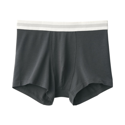 Lyocell Blend Low Rise Boxer Briefs Dark Gray MUJI