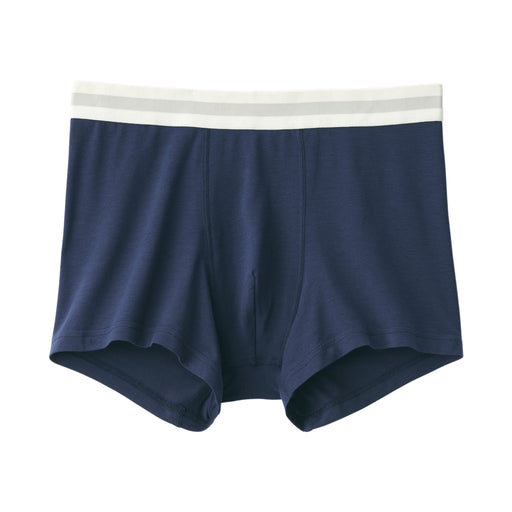Lyocell Blend Low Rise Boxer Briefs Dark Navy MUJI