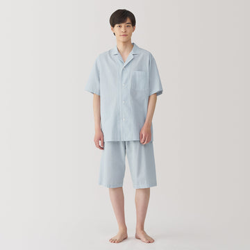 Side Seamless Seersucker Pajamas MUJI