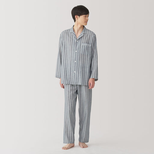 Men's Side Seamless Double Gauze Pajamas MUJI