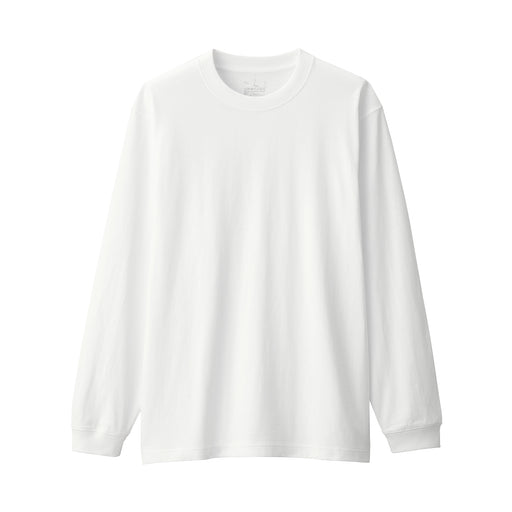 Men's Washed Heavyweight T-Shirt White MUJI