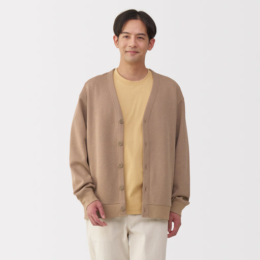 Men's Double Knit V-Neck Cardigan MUJI
