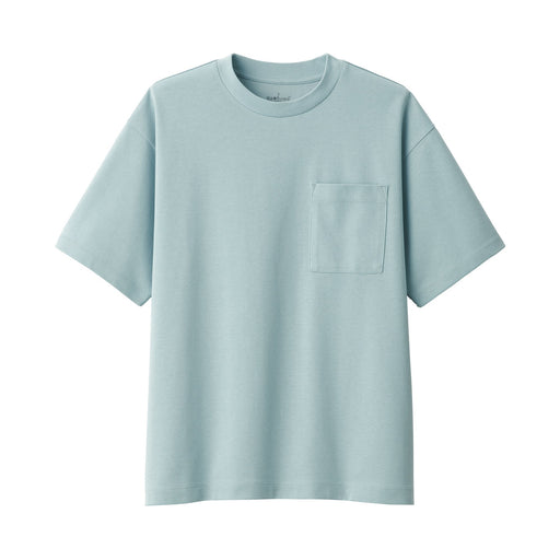 Men's Cool-Touch Wide T-Shirt Light Blue MUJI