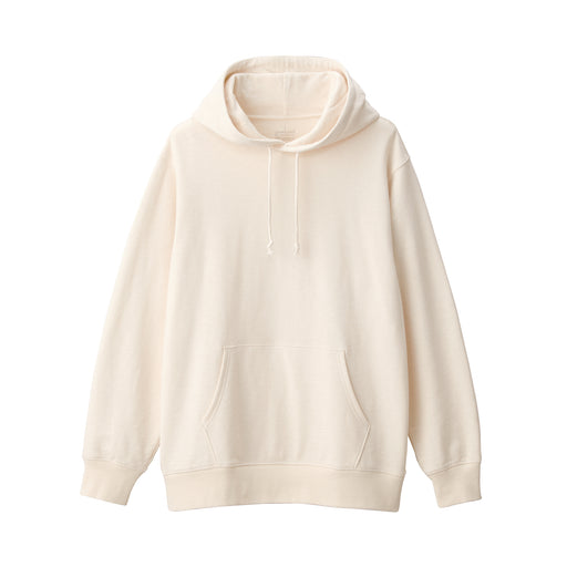 Men's Slub Jersey Pullover Hoodie Natural MUJI