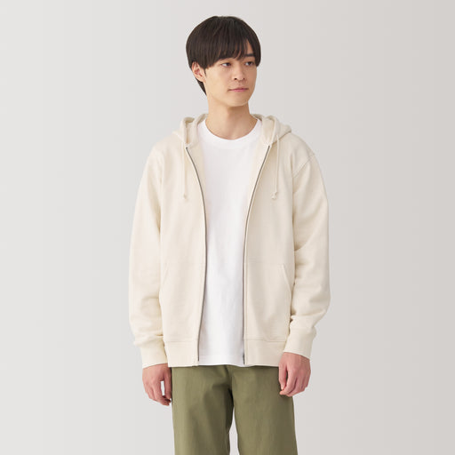 Men's Slub Jersey Zip Up Hoodie MUJI