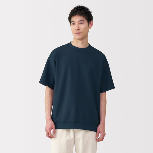Men's UV Protection Waffle T-Shirt MUJI