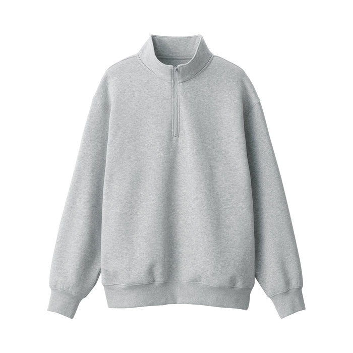 Half-Zip Sweatshirt | Men's Cotton Sweatshirt | MUJI USA