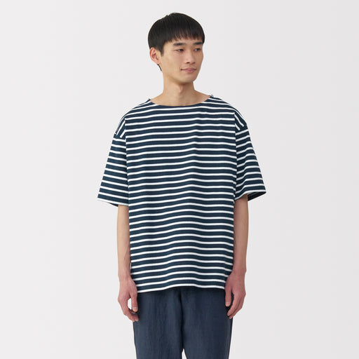 Men's Heavyweight Boatneck Half Sleeve T-Shirt MUJI