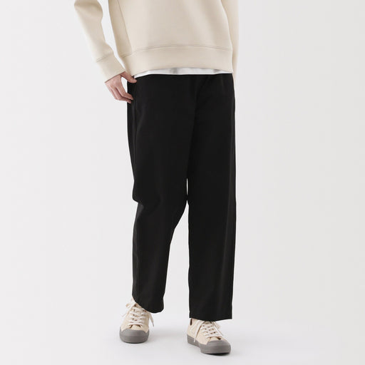 Women's Washed Cotton Easy Tapered Pants MUJI