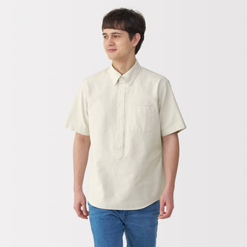Men's Washed Oxford Pullover Shirt MUJI