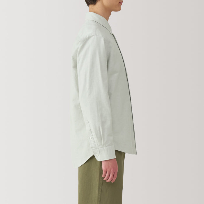 muji dress shirts Men's Broadcloth Long Sleeve Shirt