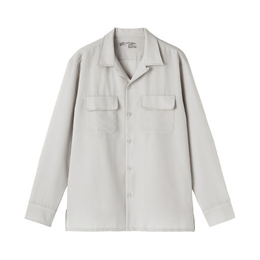 #deleted - Men's Breathable Seersucker Shirt Jacket AC21G25S Light Gray MUJI