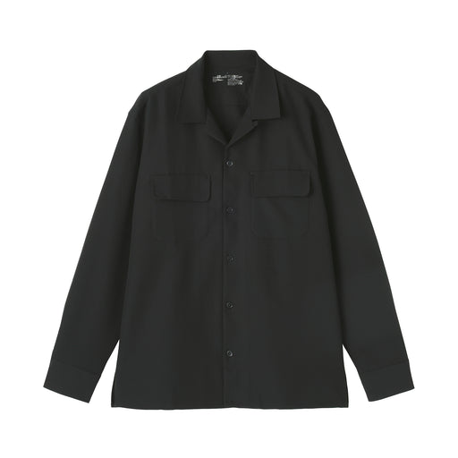 #deleted - Men's Breathable Seersucker Shirt Jacket AC21G25S Black MUJI