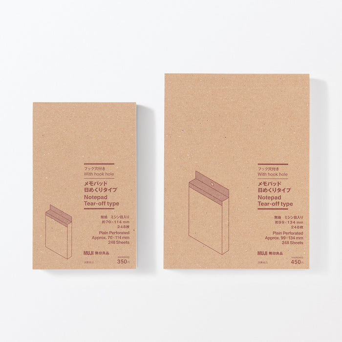 Tear Off Notebook Hanging Tear-Off Notepad | Office Supplies | MUJI USA
