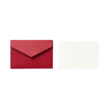 Mini Letter Writing Set - Burgundy MUJI