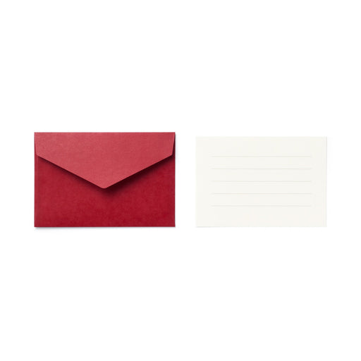 Mini Letter Writing Set - Burgundy MUJI