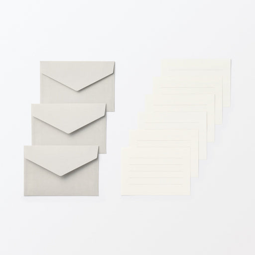 Mini Letter Writing Set - Gray MUJI
