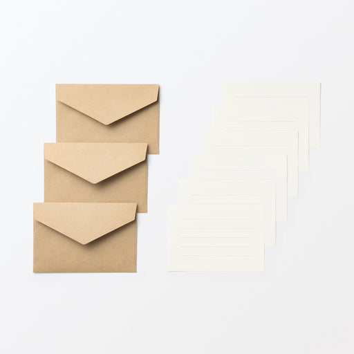 Mini Letter Writing Set - Kraft MUJI