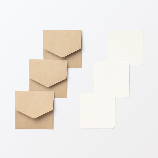 Mini Card Set - Kraft MUJI