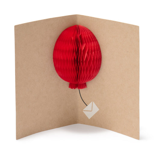 Honeycomb Paper Pop-Up Card - Balloon MUJI