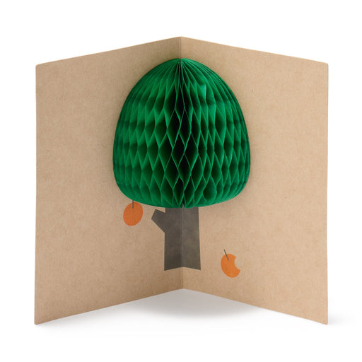 Honeycomb Paper Pop-Up Card - Fruit Tree MUJI