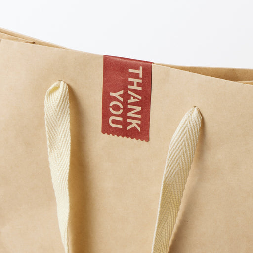 Gift Sticker - THANK YOU - 1.4 x 3.5" MUJI