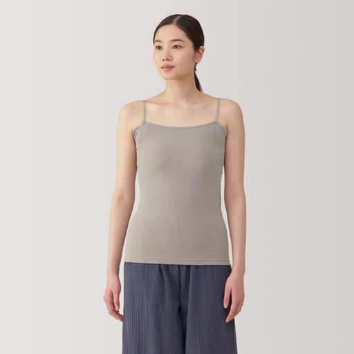 Women's Moisture-Wicking Cotton Camisole with Sweat Pads MUJI